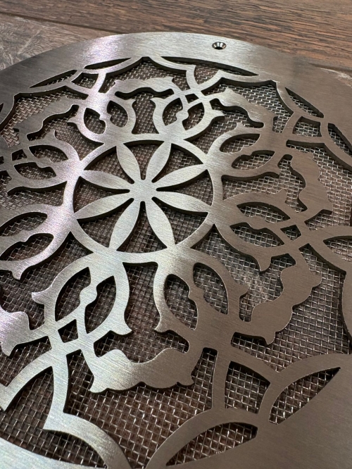 Круглая вентиляционная решетка из нержавеющей стали NR 09 D190